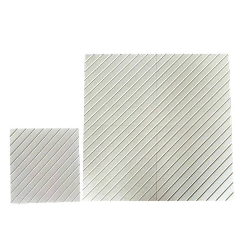 లేత గోధుమరంగు V-గ్రూవ్డ్ PET ఫీల్ట్ ఎకౌస్టిక్ ప్యానెల్